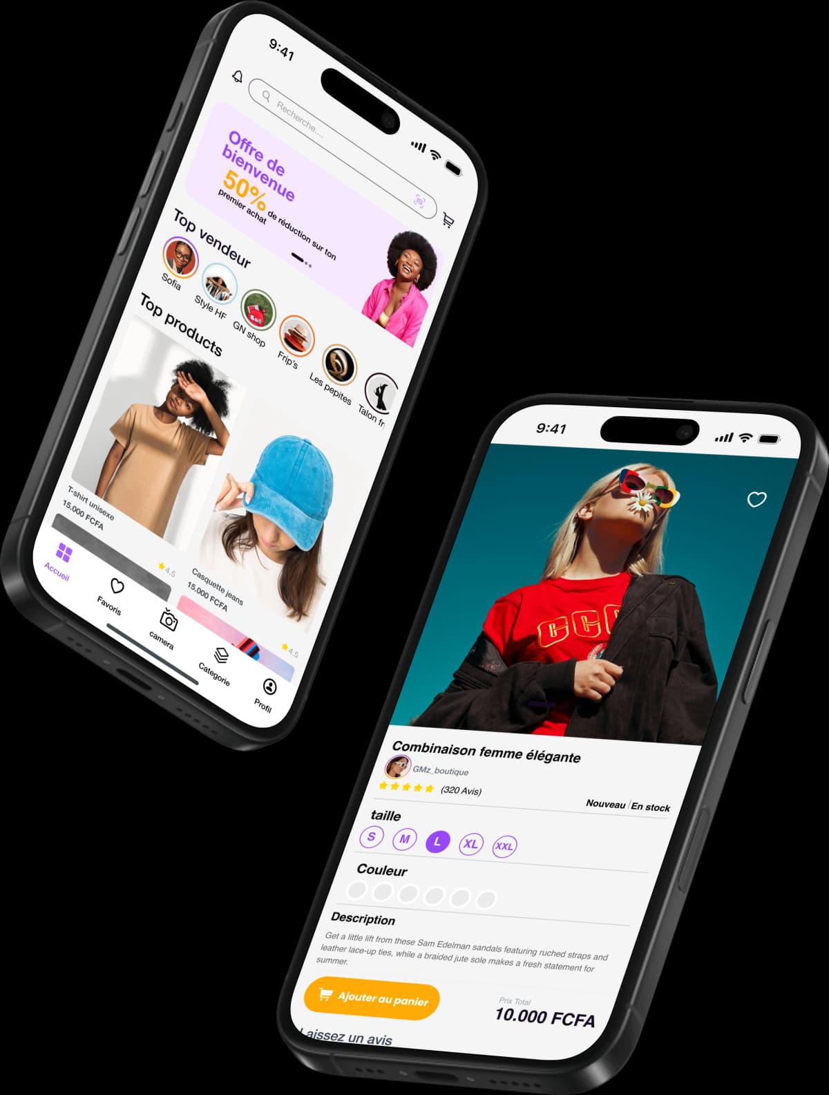 Application Ndaya sur mobile